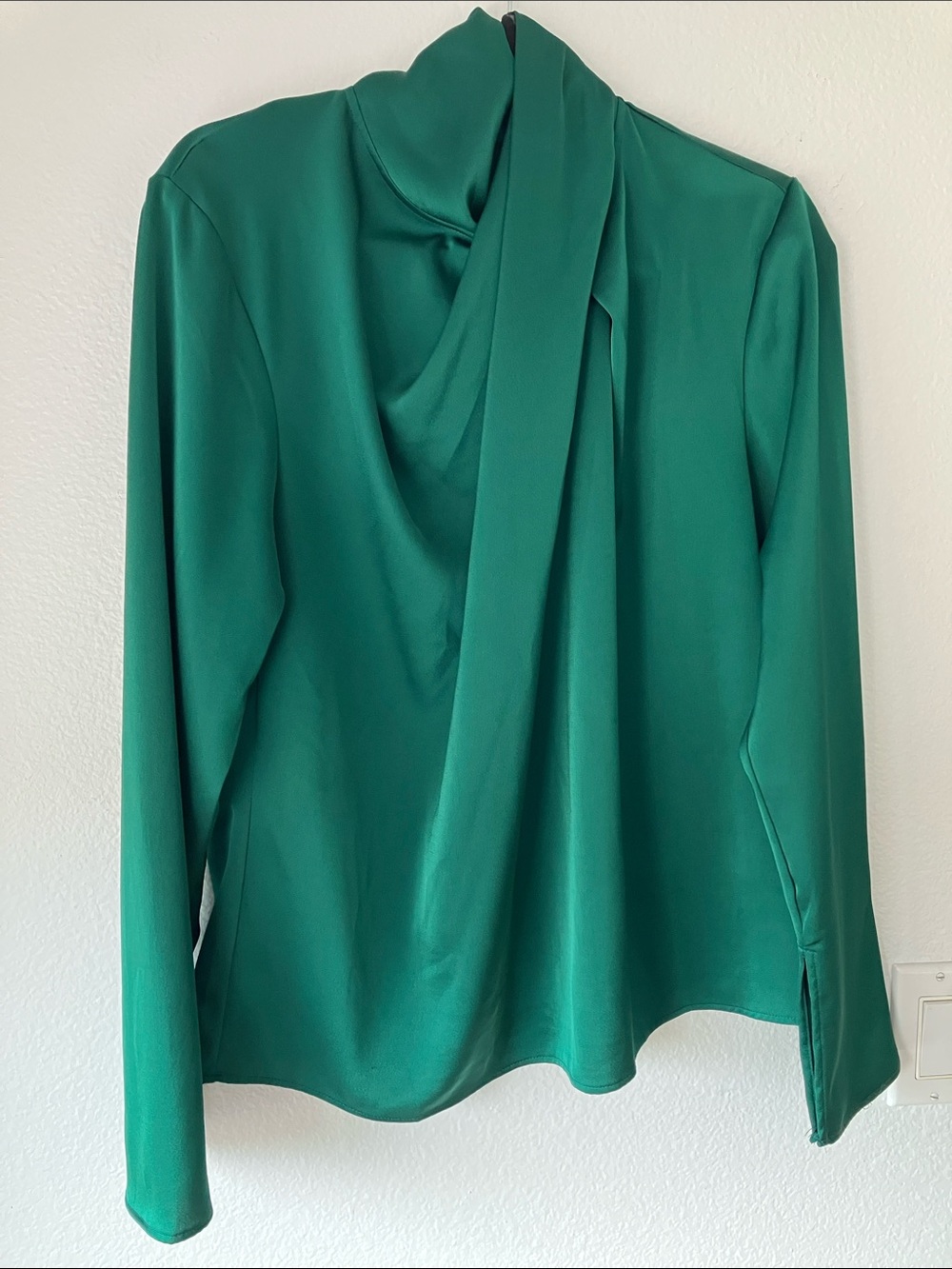 H&M Elegant Emerald Green Blouse Large